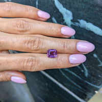 3.57 Ct. Purple Sapphire from Ceylon (Sri Lanka) Life Style