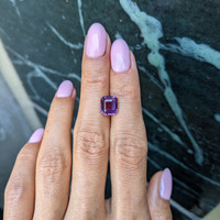 3.57 Ct. Purple Sapphire from Ceylon (Sri Lanka) Life Style