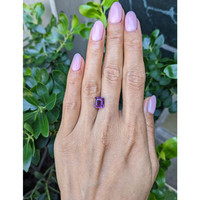 3.57 Ct. Purple Sapphire from Ceylon (Sri Lanka) Life Style