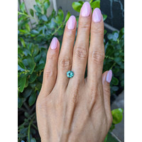 2.05 Ct. Bluish Green Sapphire from Ceylon (Sri Lanka) Life Style