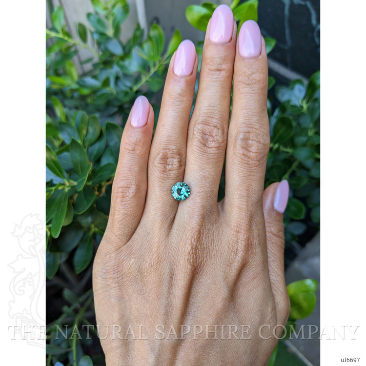 2.05 Ct. Bluish Green Sapphire from Ceylon (Sri Lanka)