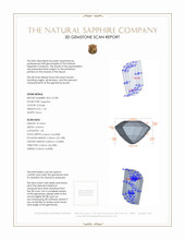 1.18 Ct. Orange Sapphire from Ceylon (Sri Lanka) 3 D Scan Report