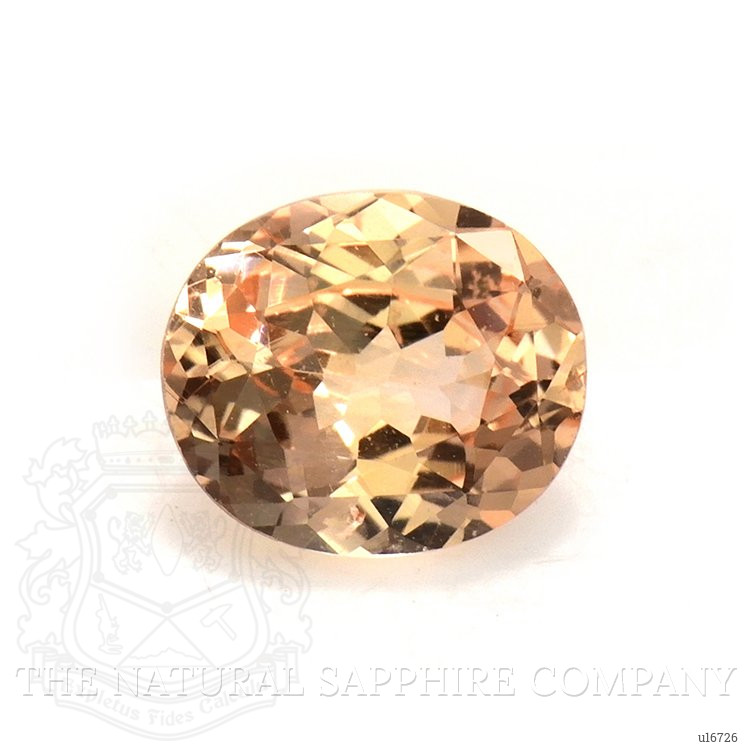 0.76 Ct. Peach Sapphire from Ceylon (Sri Lanka)