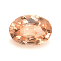 0.76 Ct. Peach Sapphire from Ceylon (Sri Lanka) Video