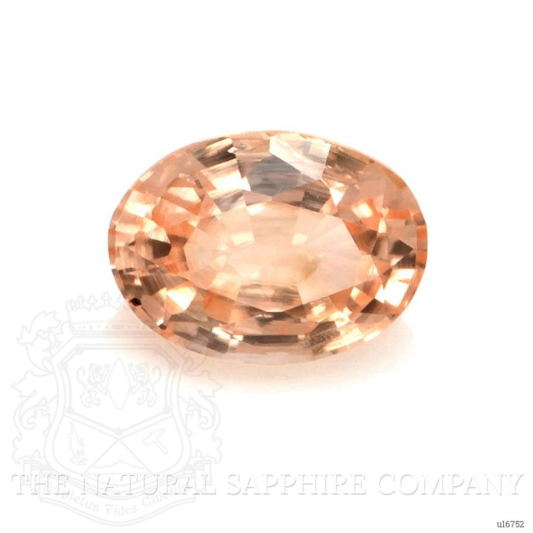 0.76 Ct. Peach Sapphire from Ceylon (Sri Lanka)