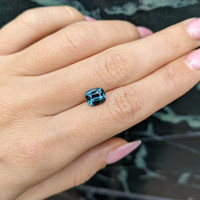 2.02 Ct. Greenish Blue Sapphire from Ceylon (Sri Lanka) Life Style