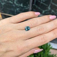 2.02 Ct. Greenish Blue Sapphire from Ceylon (Sri Lanka) Life Style