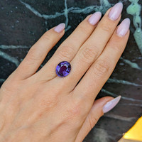 8.00 Ct. Purple Sapphire from Madagascar Life Style