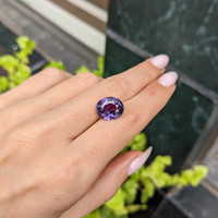 8.00 Ct. Purple Sapphire from Madagascar Life Style