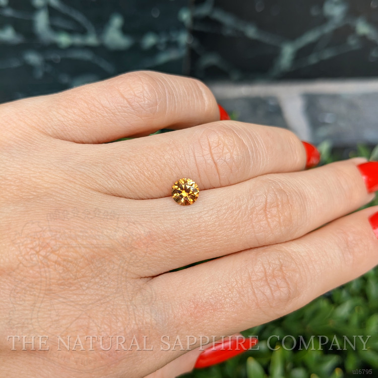 0.84 Ct. Orange Sapphire from Montana