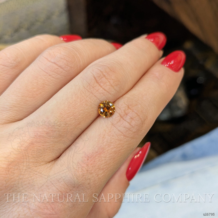 0.84 Ct. Orange Sapphire from Montana