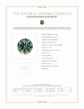 0.98 Ct. Bluish Green Sapphire from Montana Scan Report