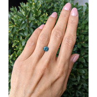 1.47 Ct. Bluish Green Sapphire from Montana Life Style
