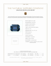 0.96 Ct. Sapphire from Ceylon (Sri Lanka) Scan Report