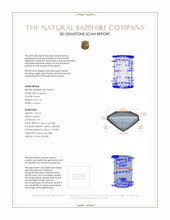 1.01 Ct. Purple Sapphire from Ceylon (Sri Lanka) 3 D Scan Report