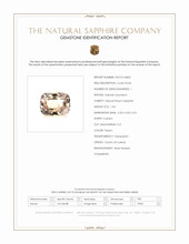 1.04 Ct. Peach Sapphire from Ceylon (Sri Lanka) Scan Report