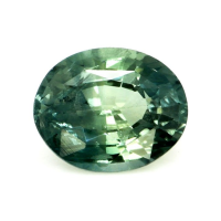 1.23 Ct. Bluish Green Sapphire from Ceylon (Sri Lanka) Video
