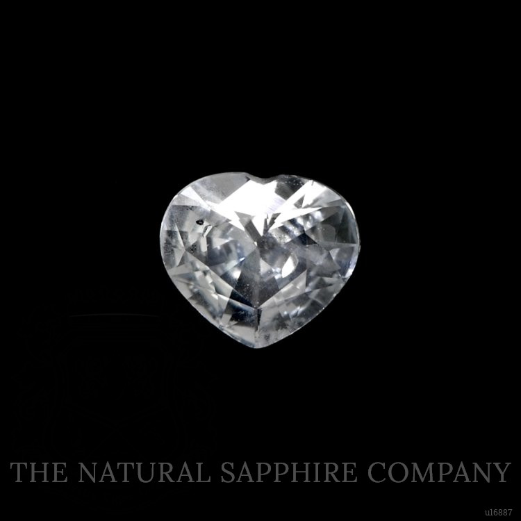 0.67 Ct. White Sapphire from Burma (Myanmar)
