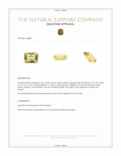 5.03 Ct. Yellow Sapphire from Ceylon (Sri Lanka) Appraisal