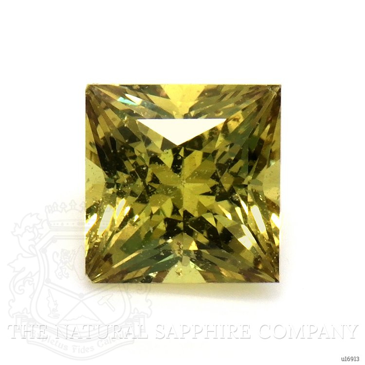 1.43 Ct. Greenish Yellow Sapphire from Ceylon (Sri Lanka)