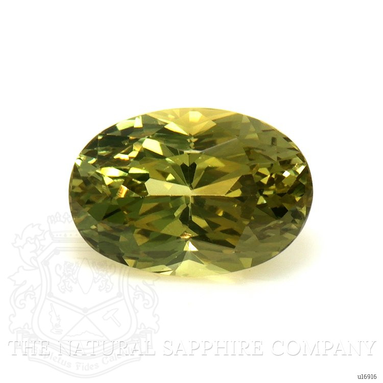2.43 Ct. Yellowish Green Sapphire from Ceylon (Sri Lanka)