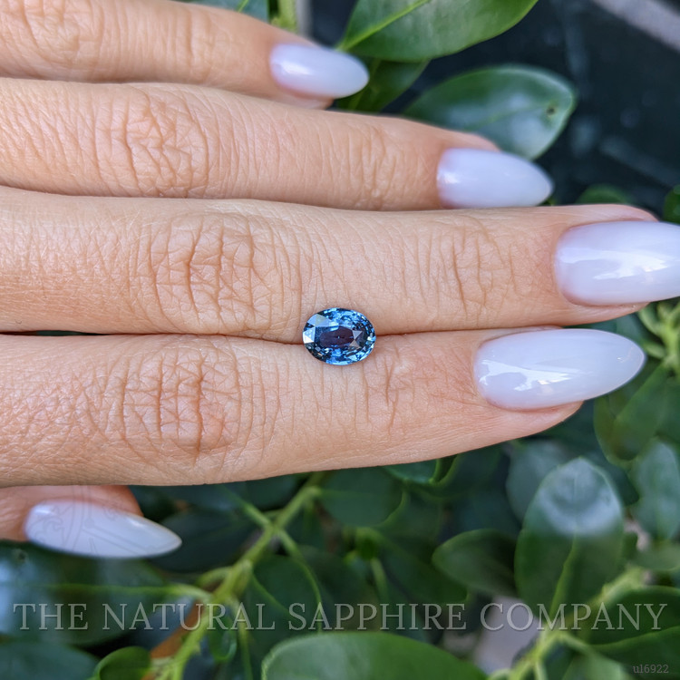 1.52 Ct. Greenish Blue Sapphire from Ceylon (Sri Lanka)