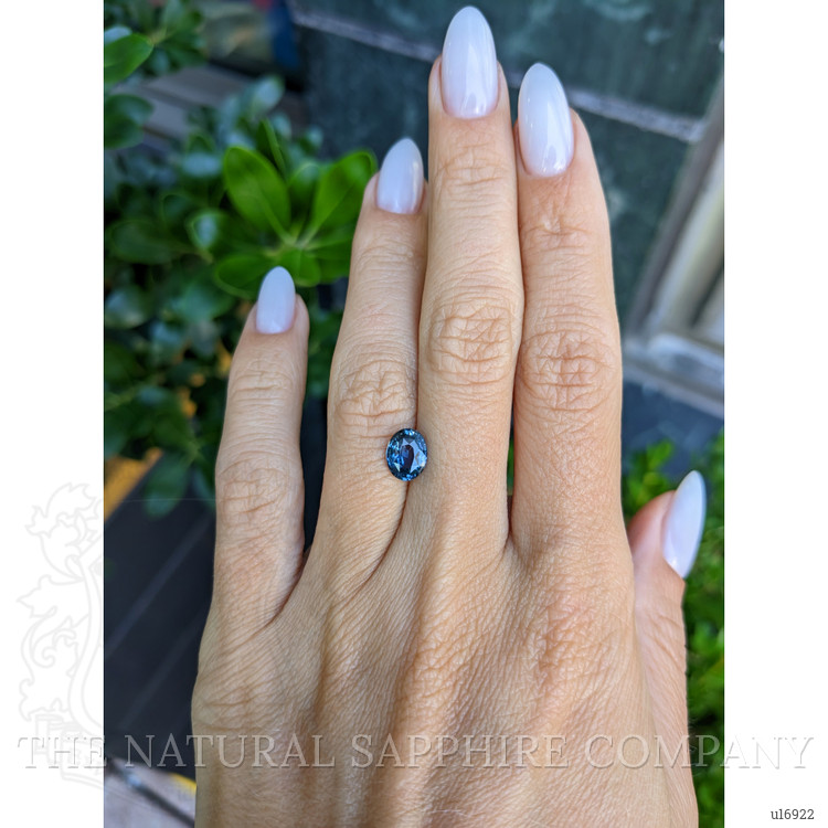 1.52 Ct. Greenish Blue Sapphire from Ceylon (Sri Lanka)