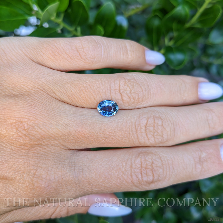 1.52 Ct. Greenish Blue Sapphire from Ceylon (Sri Lanka)
