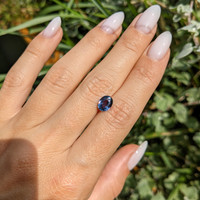 1.52 Ct. Greenish Blue Sapphire from Ceylon (Sri Lanka) Life Style