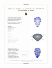2.58 Ct. Orangish Brown Sapphire from Ceylon (Sri Lanka) 3 D Scan Report