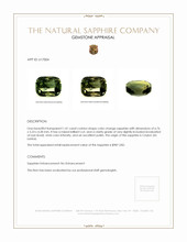 1.41 Ct. Color Change Sapphire from Ceylon (Sri Lanka) Appraisal