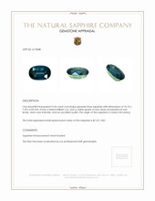 4.26 Ct. Sapphire from Ceylon (Sri Lanka) Appraisal