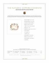 0.98 Ct. Peach Sapphire from Ceylon (Sri Lanka) Scan Report