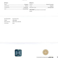 4.08 Ct. Greenish Blue Sapphire from Ceylon (Sri Lanka) Scan Report
