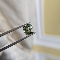 3.01 Ct. Greenish Blue Sapphire from Tanzania Life Style