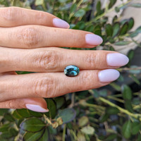 3.22 Ct. Green Sapphire from Ceylon (Sri Lanka) Life Style