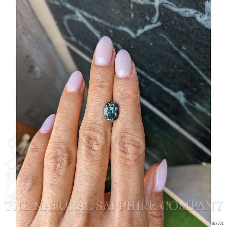 3.22 Ct. Green Sapphire from Ceylon (Sri Lanka)