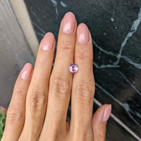 1.21 Ct. Pinkish Purple Sapphire from Ceylon (Sri Lanka) Life Style