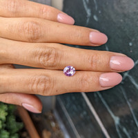 1.21 Ct. Pinkish Purple Sapphire from Ceylon (Sri Lanka) Life Style
