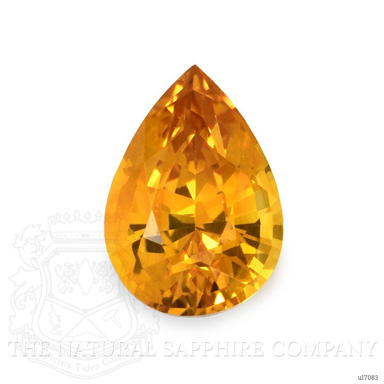 0.88 Ct. Orange Sapphire from Ceylon (Sri Lanka)