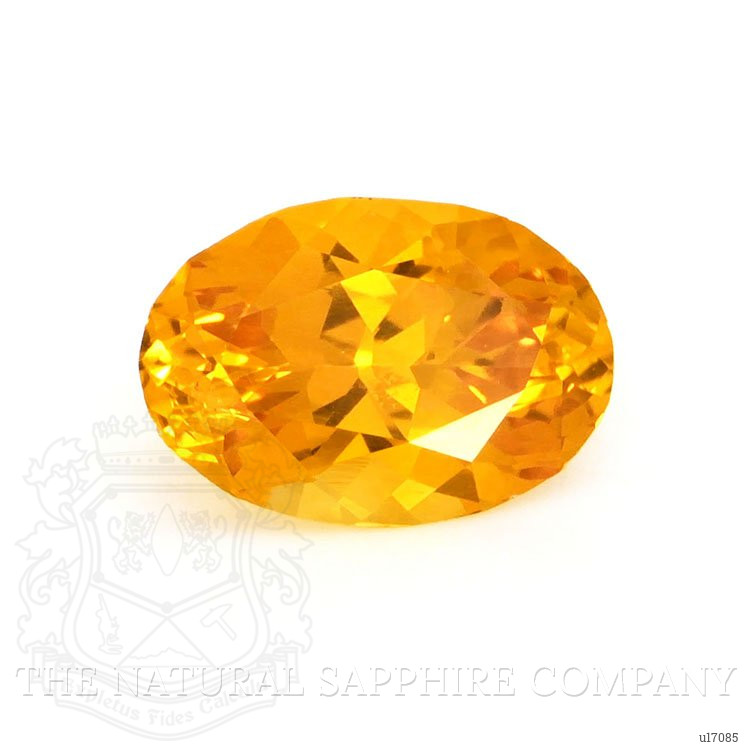 0.70 Ct. Orange Sapphire from Ceylon (Sri Lanka)