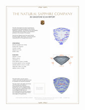 0.86 Ct. Orange Sapphire from Ceylon (Sri Lanka) 3 D Scan Report