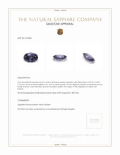 0.43 Ct. Sapphire from Ceylon (Sri Lanka) Appraisal