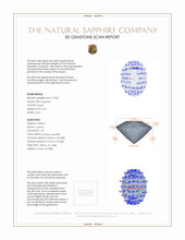0.65 Ct. Purple Sapphire from Ceylon (Sri Lanka) 3 D Scan Report