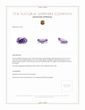 0.55 Ct. Violet Sapphire from Ceylon (Sri Lanka) Appraisal