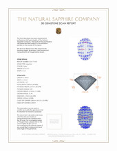 0.51 Ct. Sapphire from Ceylon (Sri Lanka) 3 D Scan Report