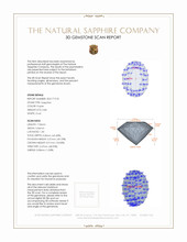 0.86 Ct. Purple Sapphire from Ceylon (Sri Lanka) 3 D Scan Report