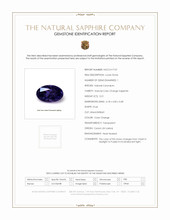 0.51 Ct. Sapphire from Ceylon (Sri Lanka) Scan Report