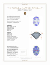 0.57 Ct. Color Change Sapphire from Ceylon (Sri Lanka) 3 D Scan Report