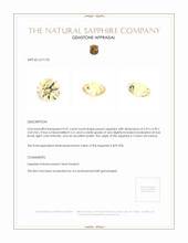 0.41 Ct. Peach Sapphire from Ceylon (Sri Lanka) Appraisal